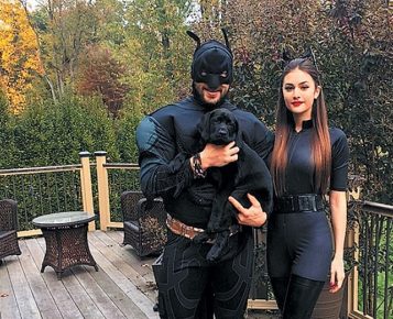 Ovechkin com um labrador