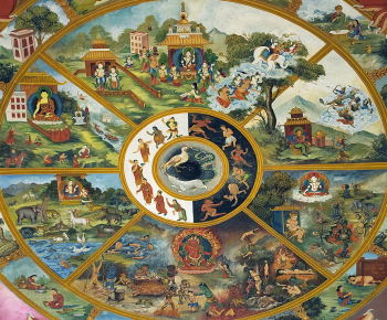 Roda do Samsara, o ciclo da vida e do renascimento